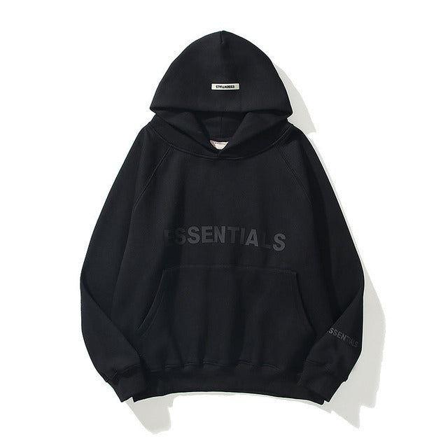 Essential 2025 hoodie black